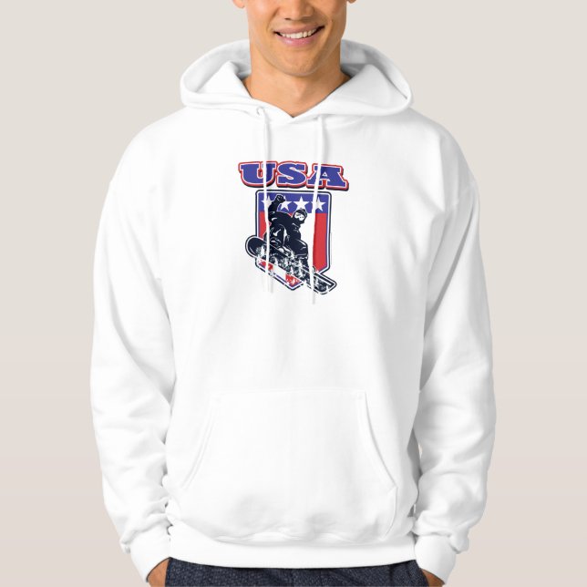 USA Snowboarder Hoodie (Front)