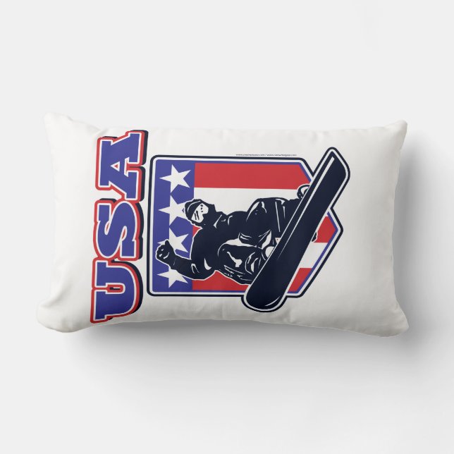 USA Snowboarders Lumbar Cushion (Front)