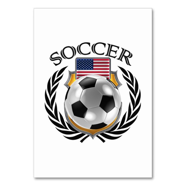 USA Soccer 2016 Fan Gear Table Number (Back)