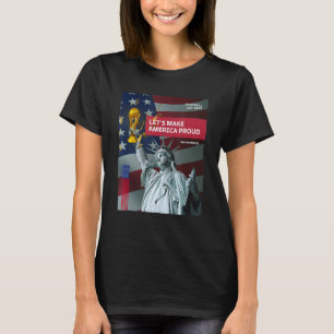 USA Soccer American Flag Soccer Ball T-Shirt
