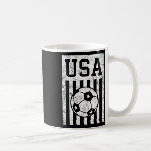 Usa Soccer American Flag Women Men Kids American S Coffee Mug