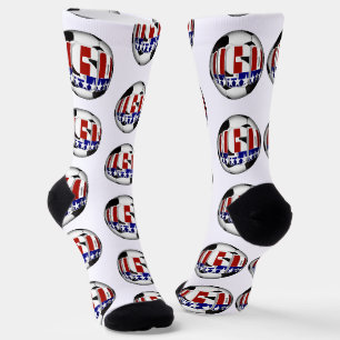 USA Soccer Ball Socks