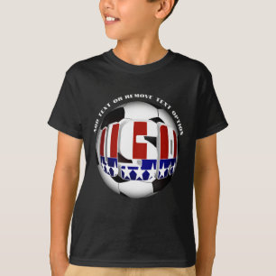 USA Soccer Ball Sports T-Shirt