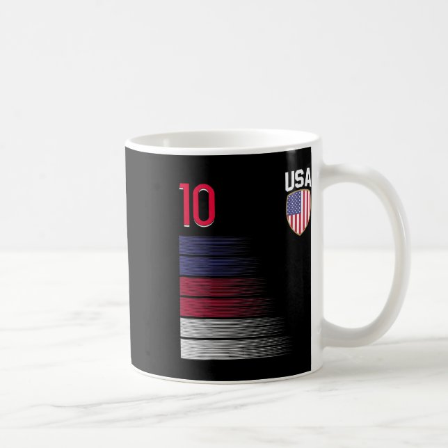 Usa Soccer Byll Flag Jersey  Coffee Mug (Right)