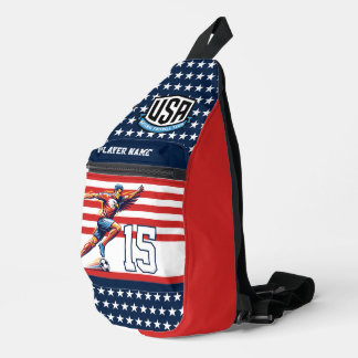 USA Soccer Eagle Athlete Patriotic National Team  Sling Bag