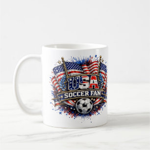 USA SOCCER FAN American Coffee Mug