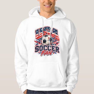 USA Soccer Fan Hoodie – Patriotic American Footbal