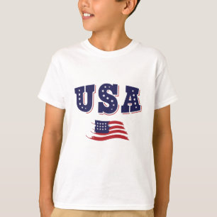 USA Soccer Fan Jersey Shirt American Flag