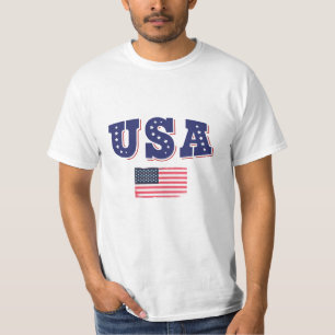 USA Soccer Fan Jersey Shirt American Flag