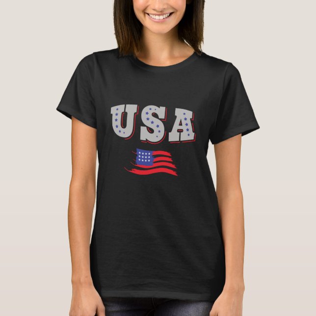 USA Soccer Fan Jersey Shirt American Flag (Front)