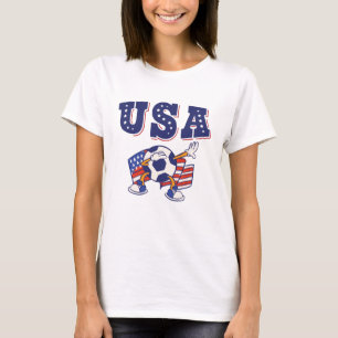 USA Soccer Fan Jersey Shirt American Flag