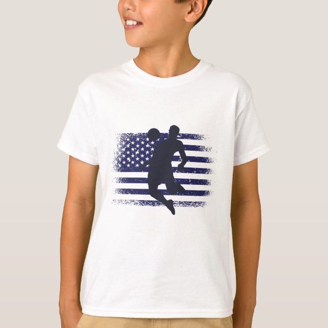 USA Soccer Fan Jersey Shirt American Flag (Front)