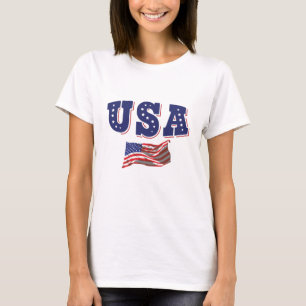 USA Soccer Fan Jersey Shirt American Flag