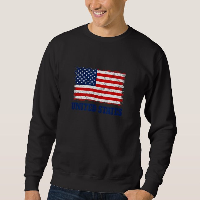 USA soccer & football fan 2022 Flag of USA Patriot Sweatshirt (Front)
