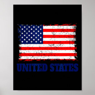 Usa Soccer Football Fan 2022 Flag Of Usa Patriot T Poster