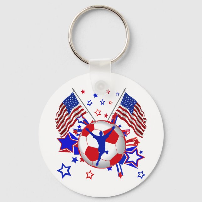 USA SOCCER KEY RING (Front)