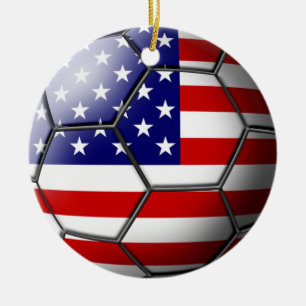 USA Soccer Ornament