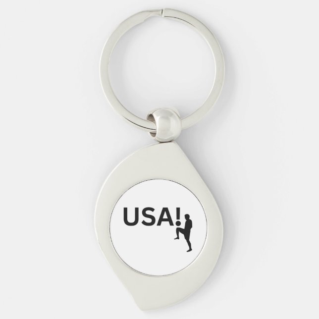 USA soccer player Key Ring (Front)