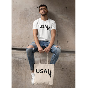 USA soccer player Tote Bag