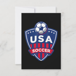 USA Soccer Team Card