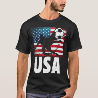 Usa Soccer Vintage T-Shirt