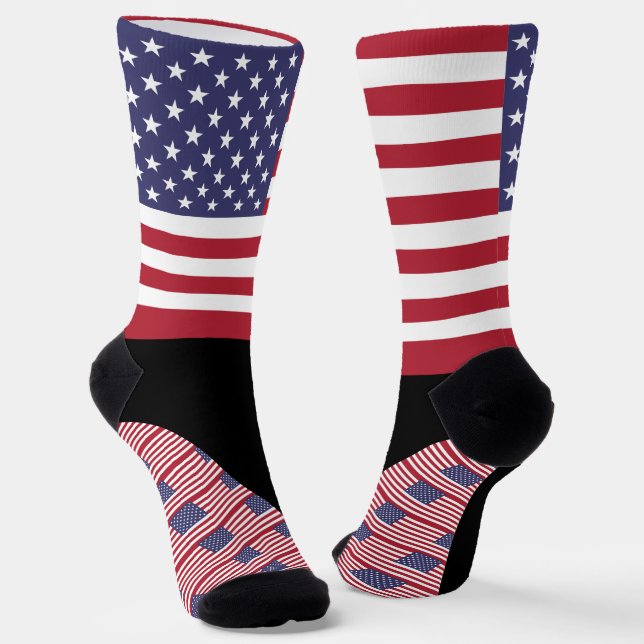 USA Socks, United States, American flag colours Socks (Angled)