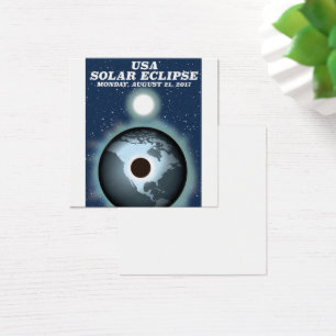 USA Solar Eclipse 2017 vintage poster