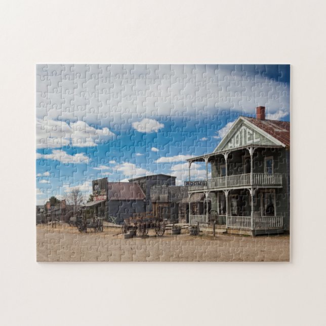 USA, South Dakota, Stamford, 1880 Town, Pioneer Jigsaw Puzzle (Horizontal)