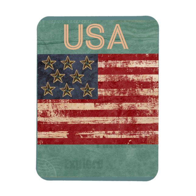 USA Souvenir Magnet (Vertical)