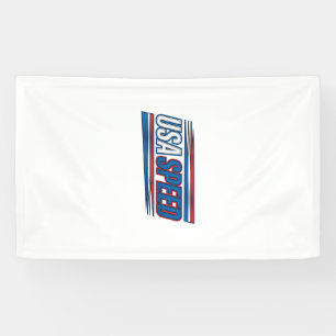 USA Speed Racing Patriotic Vintage Vector Design_1 Banner