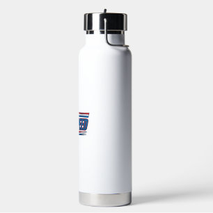 USA Speed Racing Patriotic Vintage Vector Design_1 Water Bottle