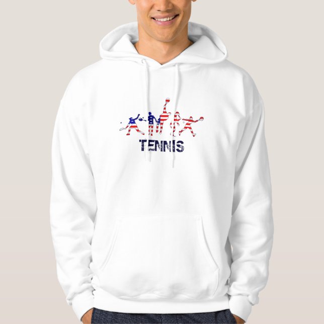 USA Sports - USA Tennis Players Tennis Hoodie (Front)
