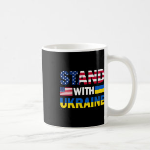Usa Stand With Ukraine Pride Patriotic Flag Coffee Mug