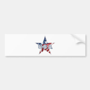 USA Star Bumper Sticker