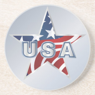 USA Star Coaster