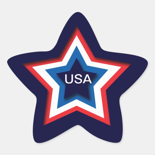 USA STAR STICKER (Front)