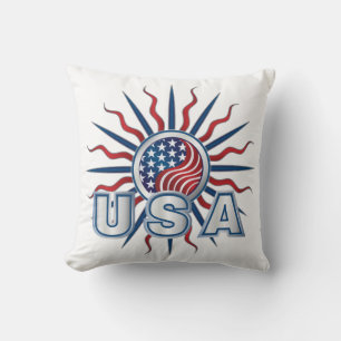 USA Starburst Yin Yang Cushion