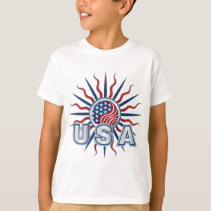 USA Starburst Yin Yang T-Shirt
