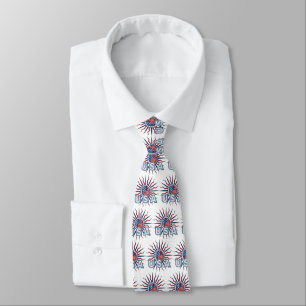 USA Starburst Yin Yang Tie