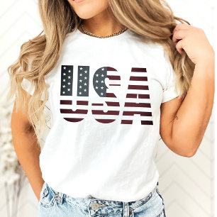 USA Stars and Stripes American Flag Patriotic T-Shirt