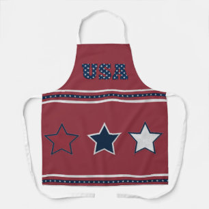 USA stars and stripes Apron