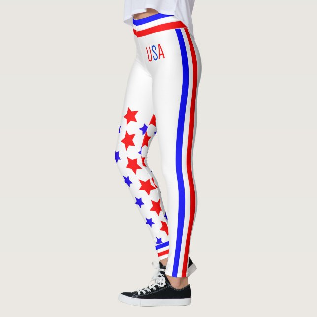 USA Stars and Stripes (cust.) Leggings (Left)