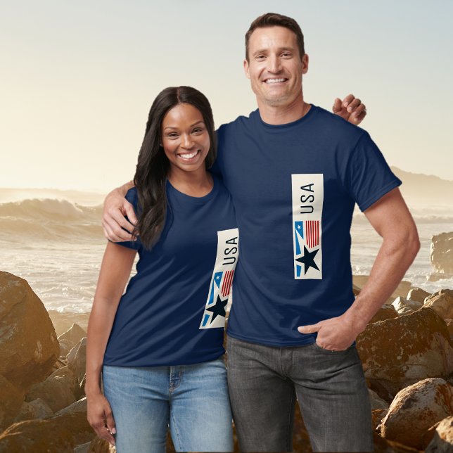 USA Stars and Stripes Graphic  T-Shirt (Creator Uploaded)