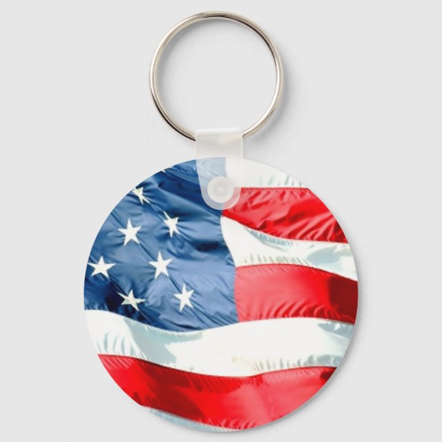 USA Stars and Stripes Keychain (Front)