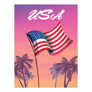 USA Stars and stripes Photo Print