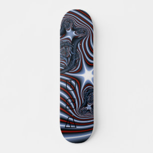 USA Stars and Stripes Skateboard