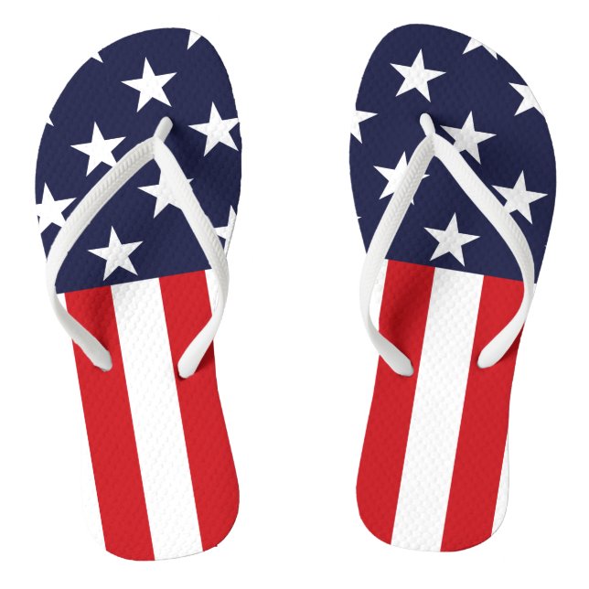 USA Stars and Stripes Thongs (Footbed)
