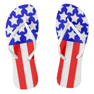 USA Stars n Stripes Summer Beach Thongs