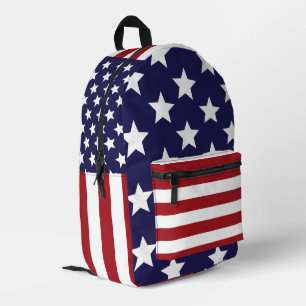 USA Stars Stripes Printed Backpack