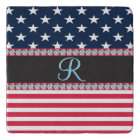 USA Stars Stripes Script Monogram Dazzling